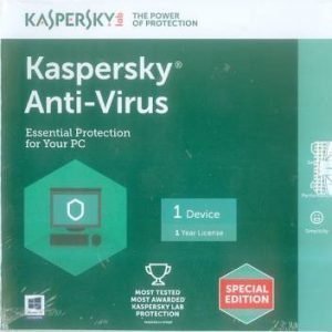 KASPERSKY ANTI-VIRUS LATEST VERSION – 1 DEVICE, 1 YEAR (CD) ANTIVIRUS KASPERSKY ANTI-VIRUS LATEST VERSION - 1 DEVICE 1 YEAR (CD) Best Price