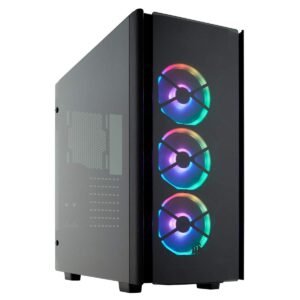 CORSAIR 500D RGB SE (ATX) Mid Tower Cabinet – With Tempered Glass Side Panel And RGB Lighting And Fan Controller (Black) CORSAIR CORSAIR 500D RGB SE (ATX) Mid Tower Cabinet – With Tempered Glass Side Panel And RGB Lighting And Fan Controller (Black) Dealer in Bangalore