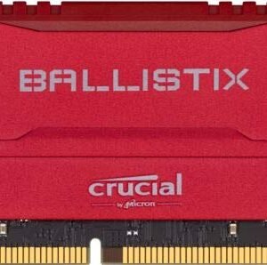 Crucial Ballistix 16GB Kit (2 x 8GB) DDR4 3000mhz Desktop Gaming Memory Red BL2K8G30C15U4R RAM-Crucial