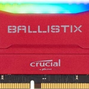 Crucial Ballistix RGB 16GB DDR4-3200 Desktop Gaming Memory (Red) BL16G32c16U4RL RAM-Crucial