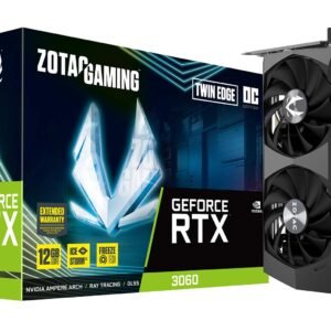 ZOTAC GAMING GeForce RTX 3060 Twin Edge 12GB LHR GDDR6 Graphic Card ZT-A30600E-10M Graphic Card-Zotac