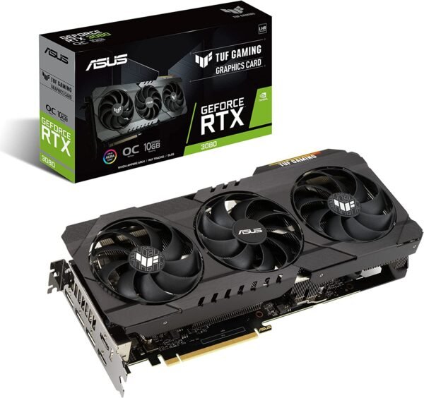 Asus TUF Gaming RTX 3080 OC V2 LHR 10GB Graphics Card TUF-RTX3080-O10G-V2-Gaming Graphic Card-Asus