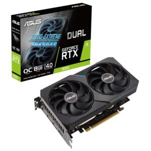 ASUS Dual GeForce RTX 3050 OC Edition 8GB Graphic Card DUAL-RTX3050-O8G Graphic Card-Asus