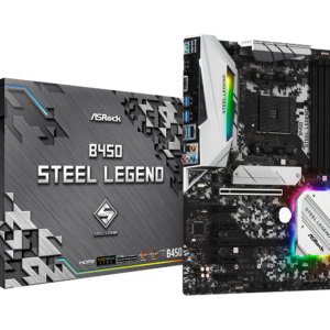 ASRock B450 Steel Legend AM4 AMD Promontory B450 ATX AMD Motherboard MOTHERBOARD-Asrock