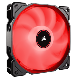 CORSAIR Air Series AF120 LED (2018) Red 120mm Fan Single Pack CO-9050080-WW CPU Cooler-Corsair