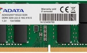 ADATA 8GB (8GBx1) DDR4 320MHz SO-DIMM Laptop Memory AD4S32008G22-RGN RAM-ADATA