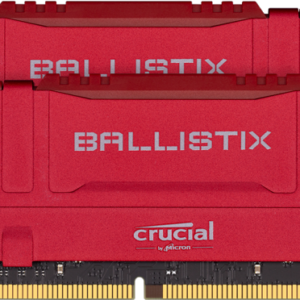 Crucial Ballistix 16GB Kit (2 x 8GB) DDR4 2666mhz Desktop Gaming Memory Red BL2K8G26C16U4R RAM-Crucial