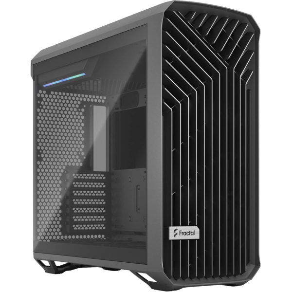 Fractal Design Torrent Gray E-ATX Tempered Glass Window High-Airflow Mid Tower Cabinet FD-C-TOR1A-02 PC Cabinet-Fractal Design