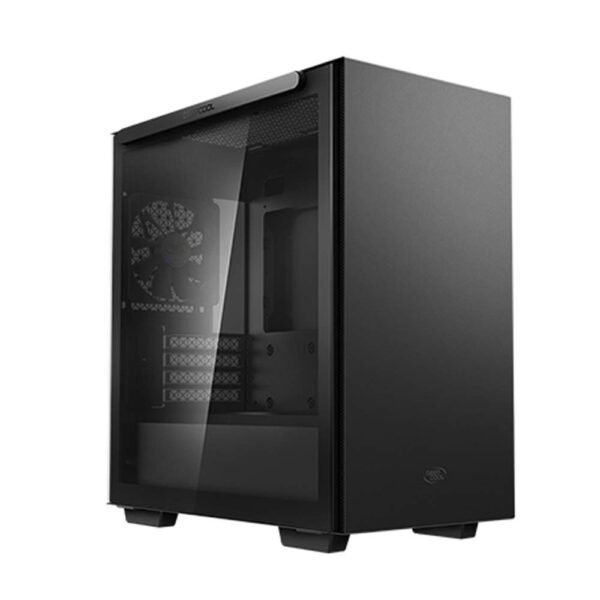 Deepcool MACUBE 110 (M-ATX) Mid Tower Black Cabinet With Tempered Glass Side Panel R-MACUBE110-BKNGM1N-G-1 PC Cabinet-Deepcool