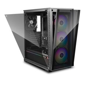 DEEPCOOL MATREXX 70 ADD-RGB 3F Mid Tower Cabinet DP-ATX-MATREXX70-BKG0P-3F PC Cabinet-Deepcool