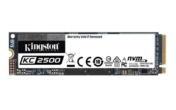 Kingston KC2500 2TB M.2 2280 PCIe Gen 3.0 x 4 NVMe SSD SKC2500M8/2000G SSD Kingston