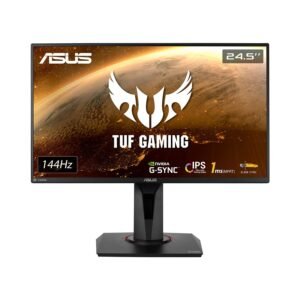 ASUS TUF Gaming VG259Q 25 Inch Gaming Monitor (Adaptive-Sync, 1ms Response Time, 144Hz Refresh Rate, Frameless, FHD, IPS Panel, HDMI, DisplayPort, Speakers) Monitors-Asus