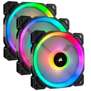 Corsair LL120 RGB PWM Cabinet Fan with Lighting Node Pro | Tripple Pack CPU Coolers